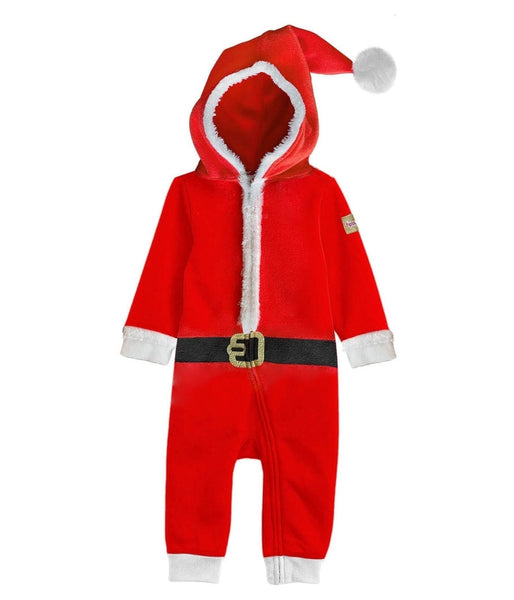 Toddler Girl s Santa Jumpsuit With Fur