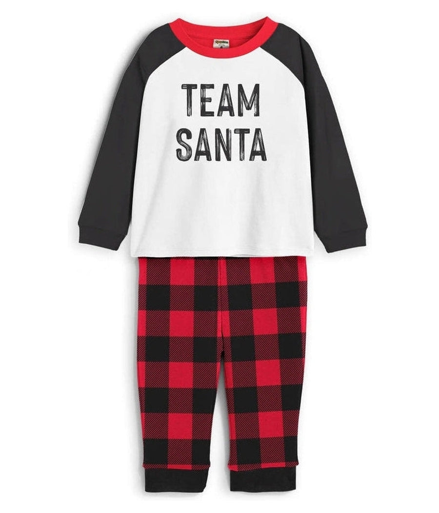 Toddler Girl's Team Santa Pajama Set