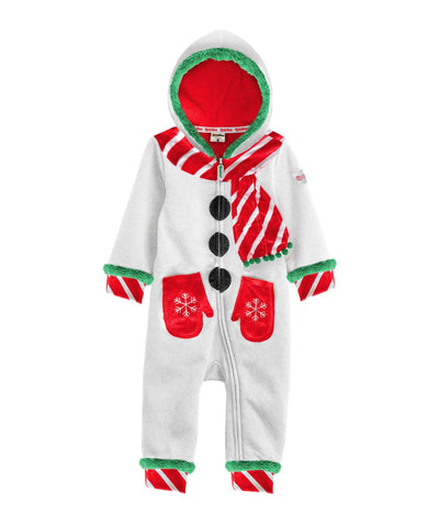 Baby Girl's Snowman Jumpsuit Primary Image