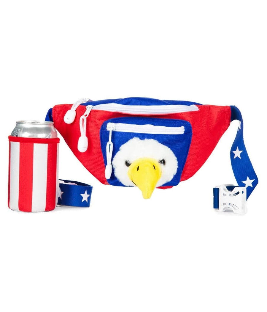 Bald Eagle Fanny Pack with Drink Holder