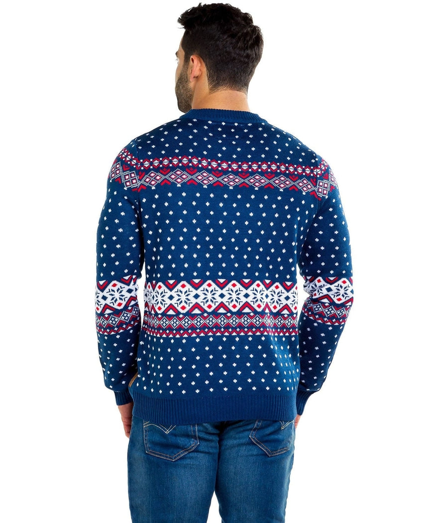 Ugly Christmas Sweater, Red Fair Isle Leggings