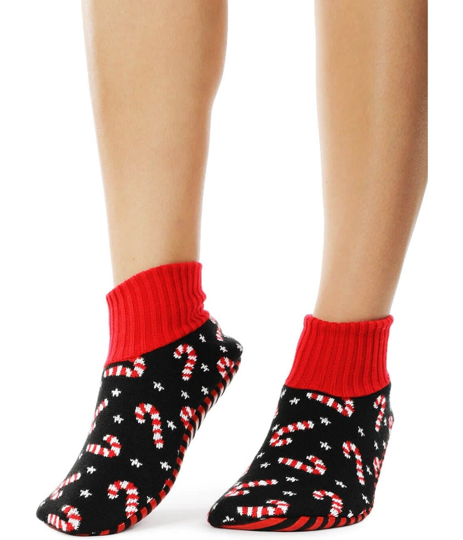 Candy Cane Lane Slipper Socks