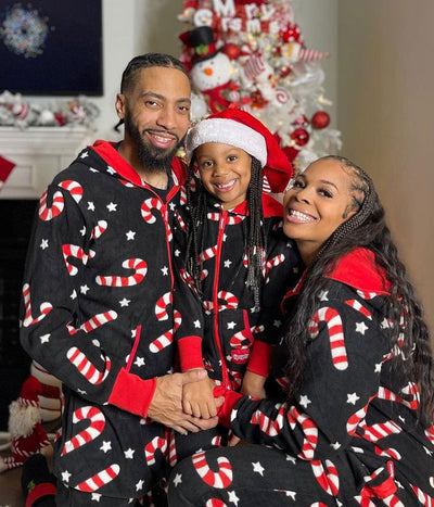 Matching Candy Cane Lane Family Jumpsuits Primary Image