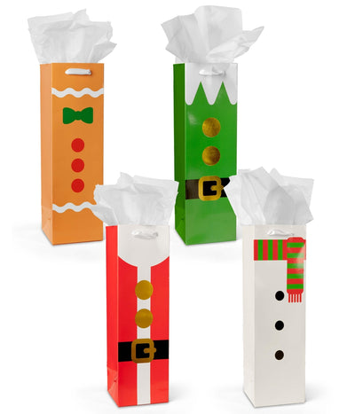 Christmas Characters Wine Gift Bags - Set of 4 Image 2