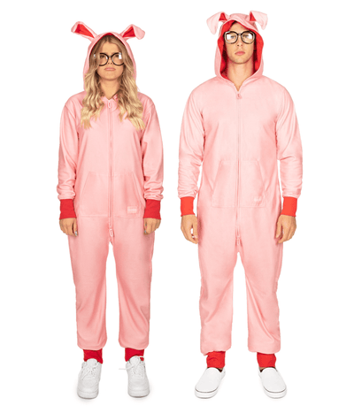 Matching Christmas Story Bunny Couples Jumpsuits Primary Image