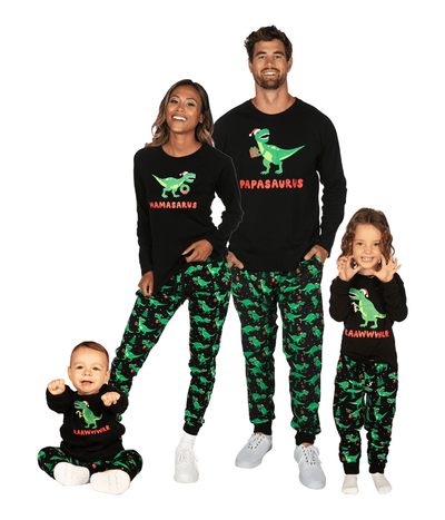 Matching Dinosaur Family Pajamas
