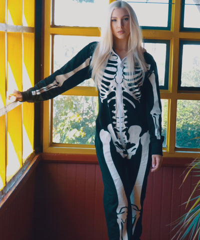 Women's Skeleton Costume Image 6