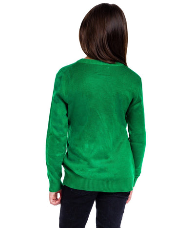 Girl's Pizza Tree Sweater Image 4