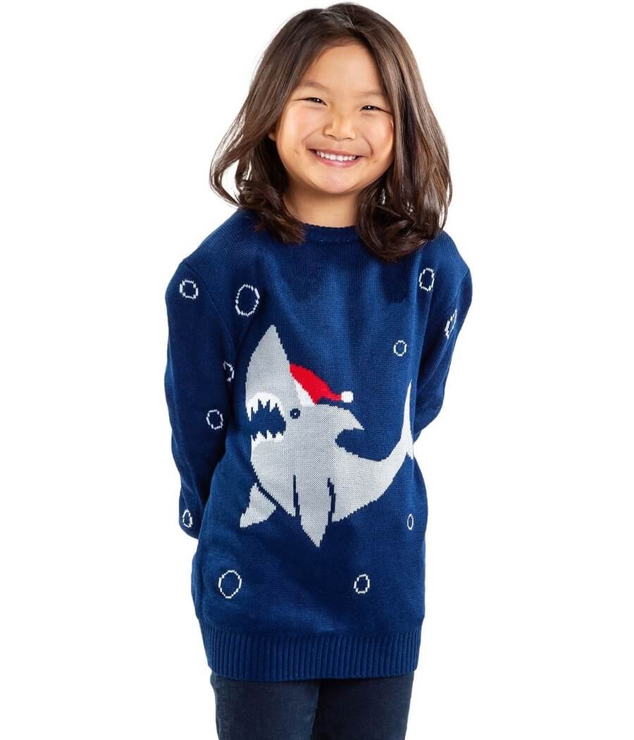 Girl's Sea Sleigher Ugly Christmas Sweater