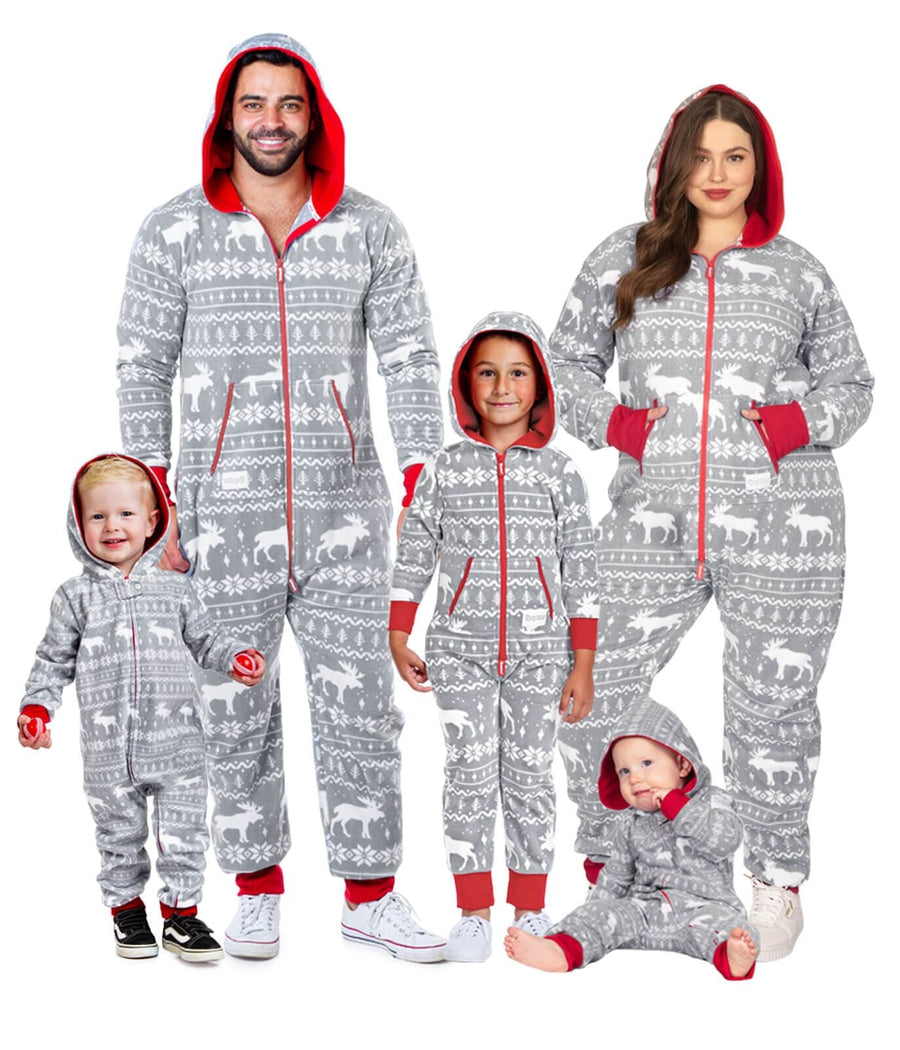 Matching Grey Moose Family Jumpsuits Primary Image