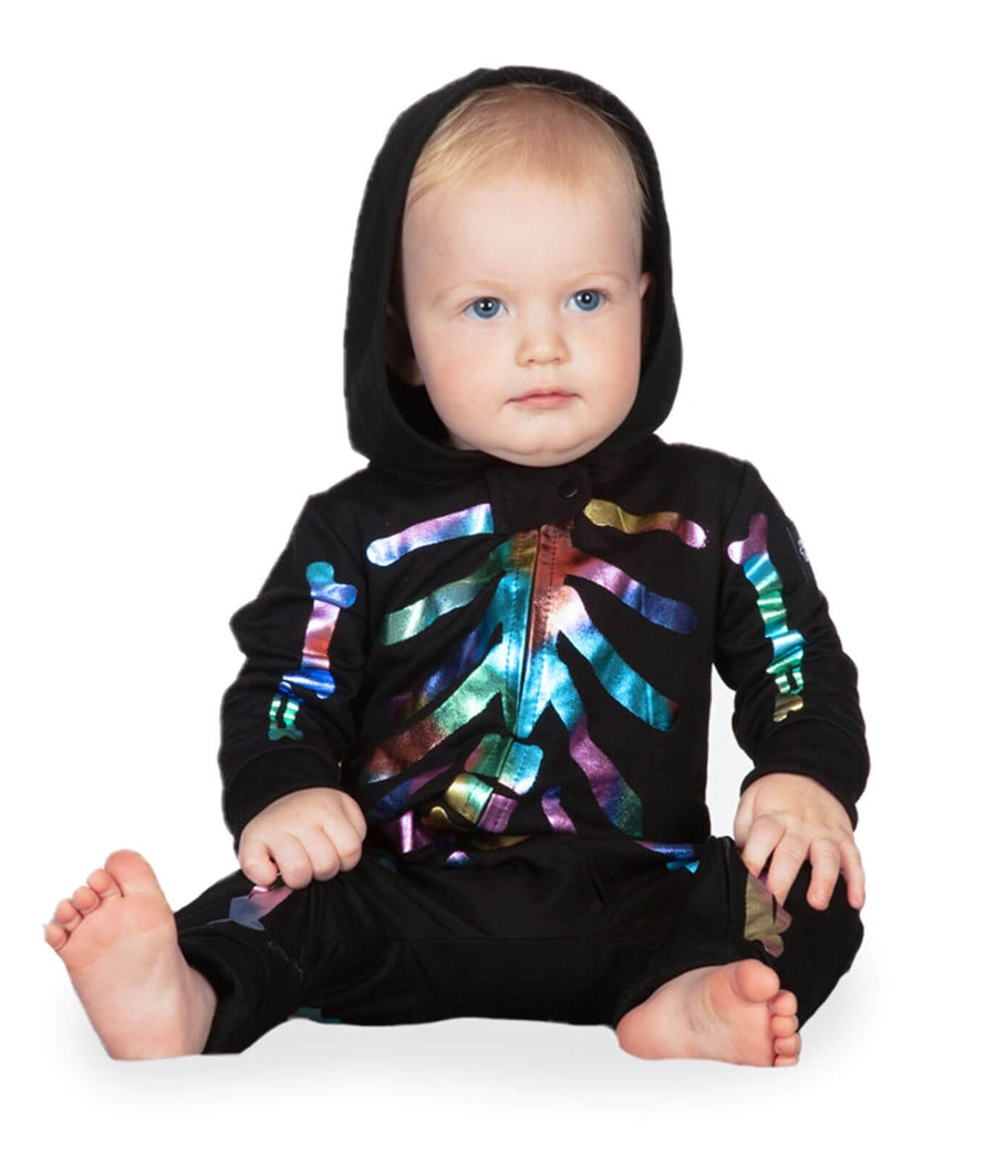 Baby Boy's Iridescent Skeleton Costume