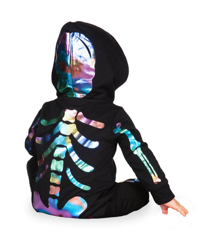 Baby Boy's Iridescent Skeleton Costume Image 2
