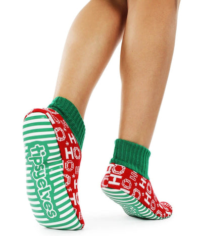 Ho Ho Ho Slipper Socks Image 3
