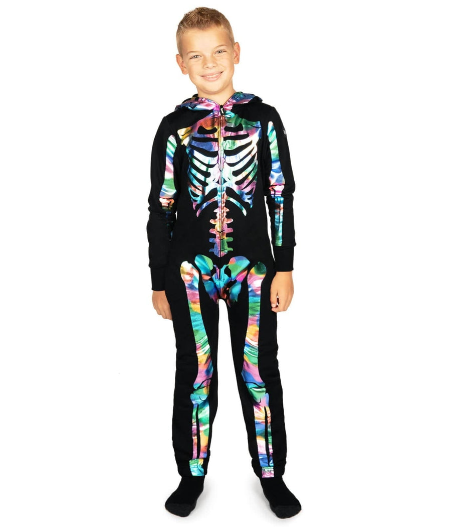 Boy's Iridescent Skeleton Costume