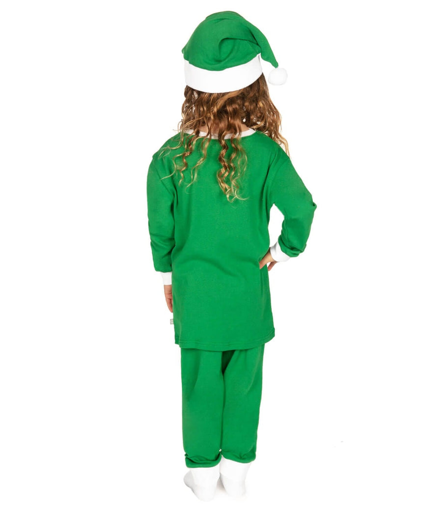 Girl's Elf Pajama Set Image 2