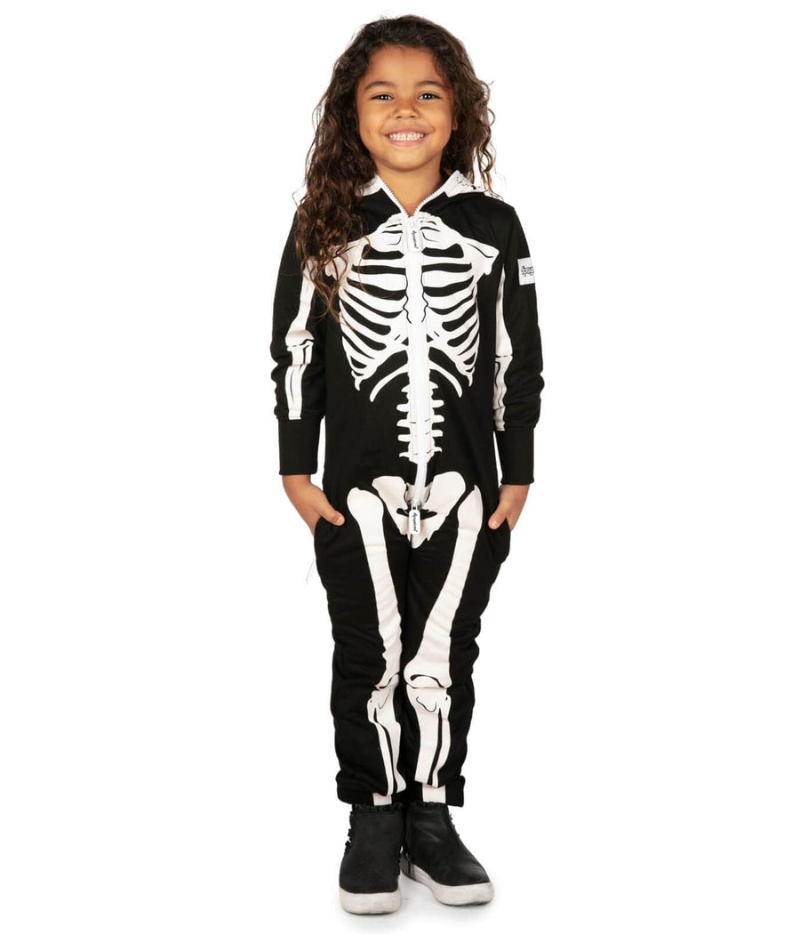 Girl's Skeleton Costume Image 3