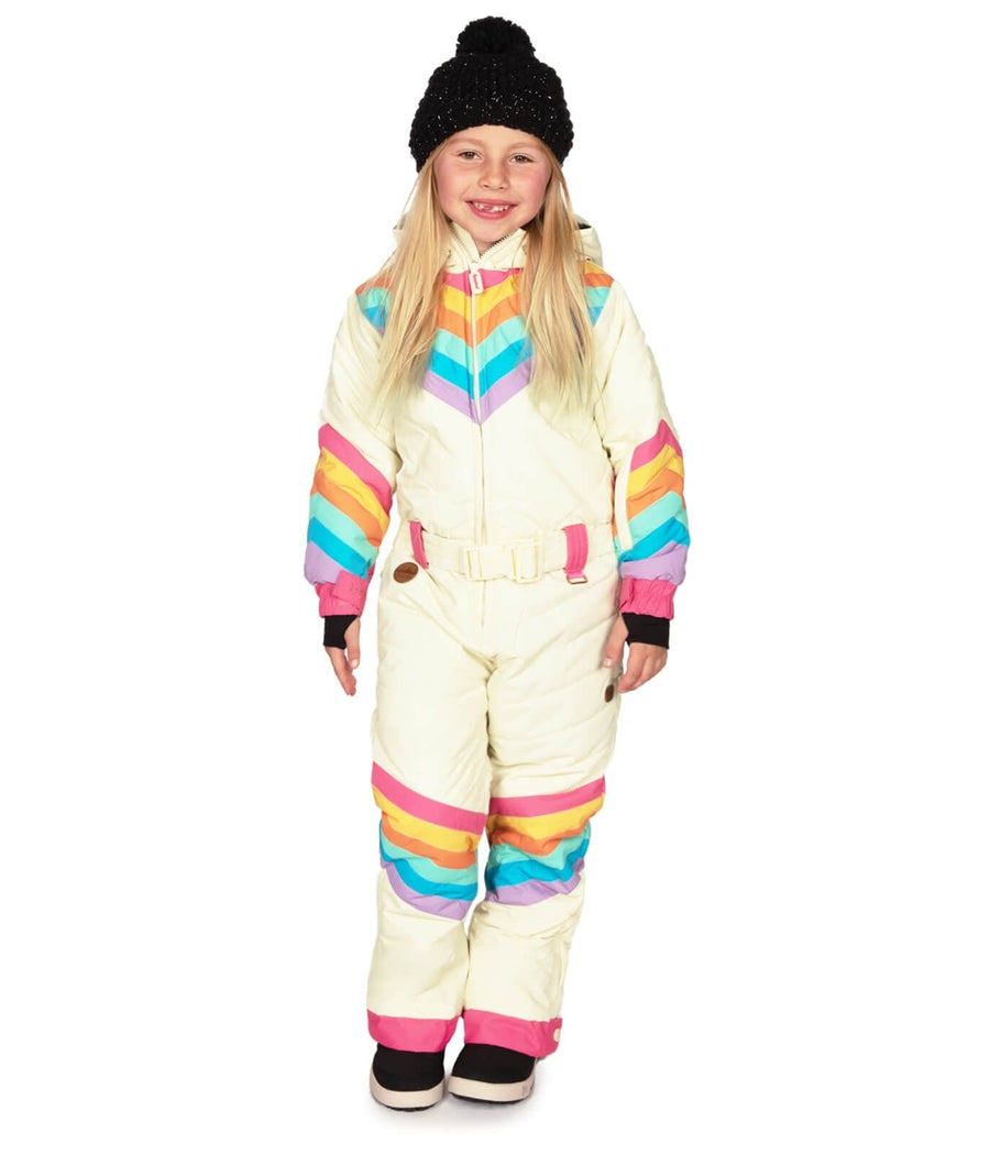 Girl's Retro Rainbow Snow Suit Primary Image