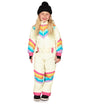 Girl's Retro Rainbow Snow Suit