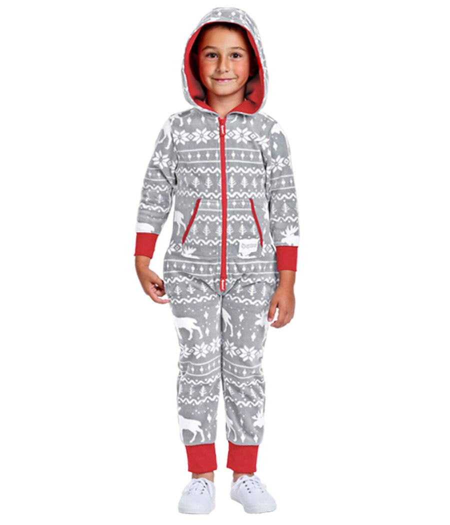 Boy's Grey Moose Jumpsuit