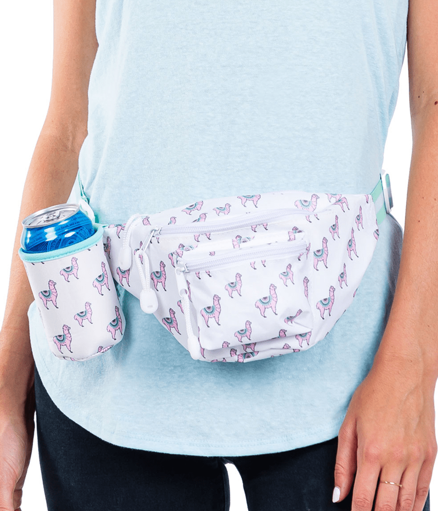 No Drama Llama Fanny Pack with Drink Holder Tipsy Elves