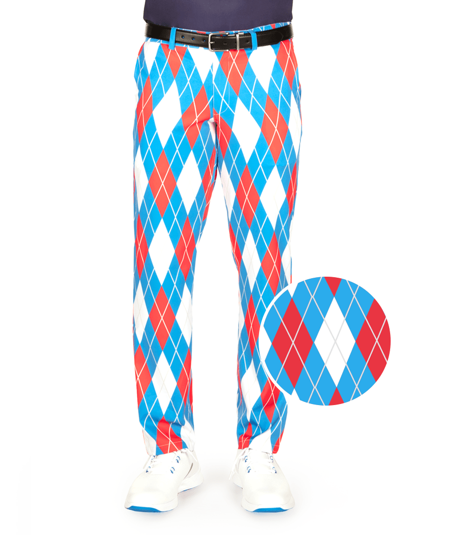 Men's American Argyle Golf Pants