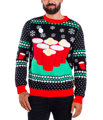 Men's Cheer Pong Game Ugly Christmas Sweater Image 2