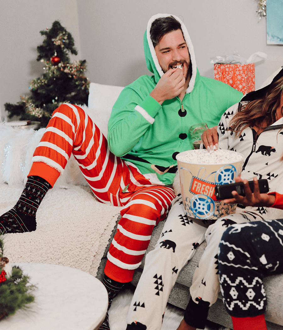 Elf Jumpsuit Men s Christmas Outfits Tipsy Elves