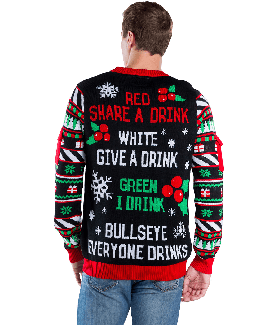 Men's Drinking Game Ugly Christmas Sweater Image 4