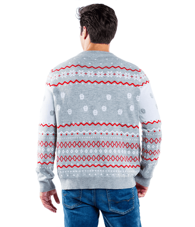 Men's Grey Humping Reindeer Ugly Christmas Sweater Image 2