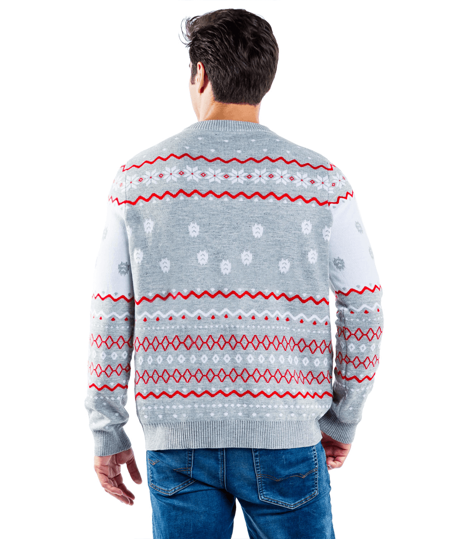 Men's Grey Humping Reindeer Ugly Christmas Sweater Image 2