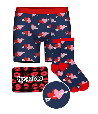 Men's Lovestruck Boxers & Socks Gift Set Primary Image