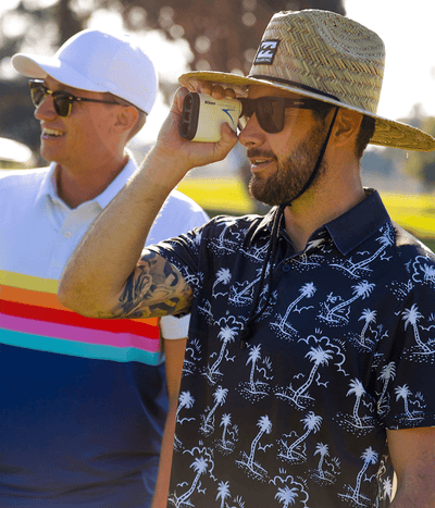 Men's Monochrome Moonlight Golf Polo Image 5