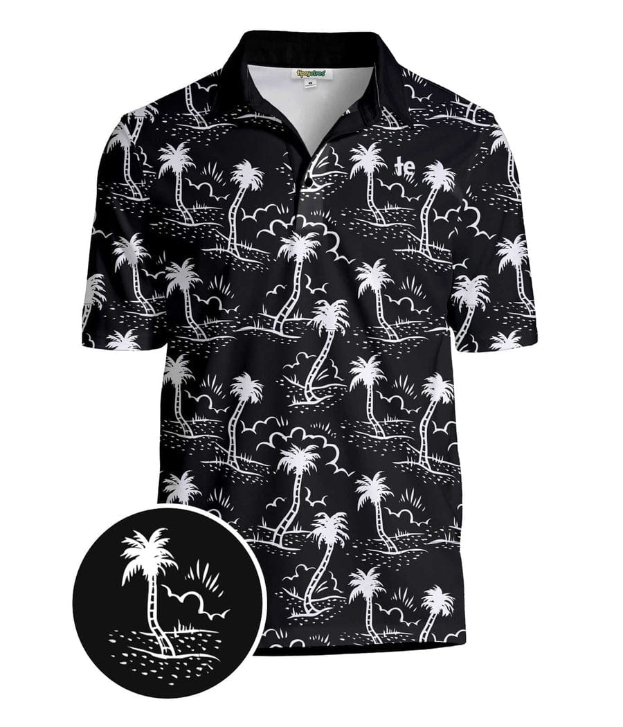 Men's Monochrome Moonlight Pickleball Shirt