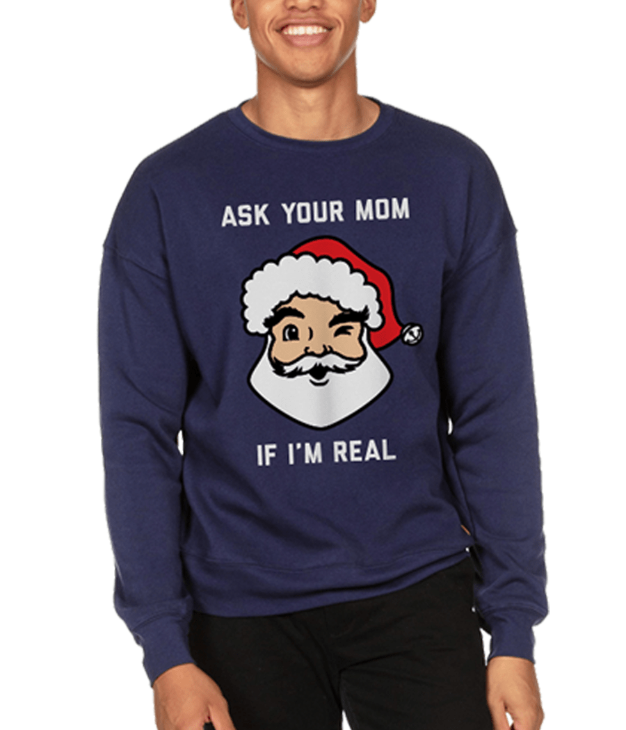 Men's Ask Your Mom Crewneck Sweatshirt Primary Image