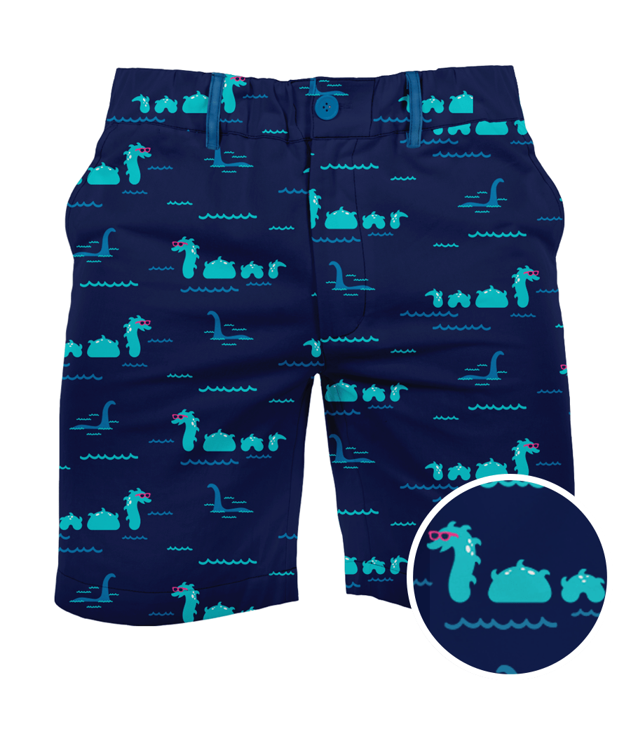Nothin' But Nessy Golf Shorts: Men's Golf Outfits | Tipsy Elves
