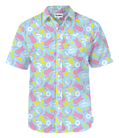 Men's PEEPS® Sugar Me Squiggled Button Down Shirt Image 2