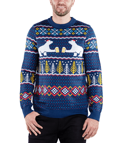 Men's Polar Bear Party Ugly Christmas Sweater