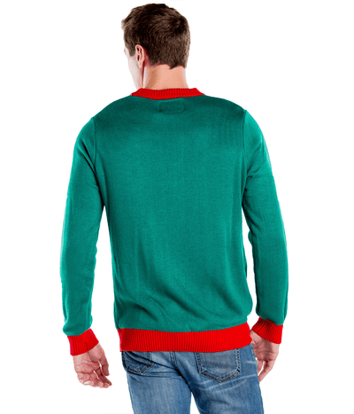 Men's Santa's Coming Ugly Christmas Sweater Image 4