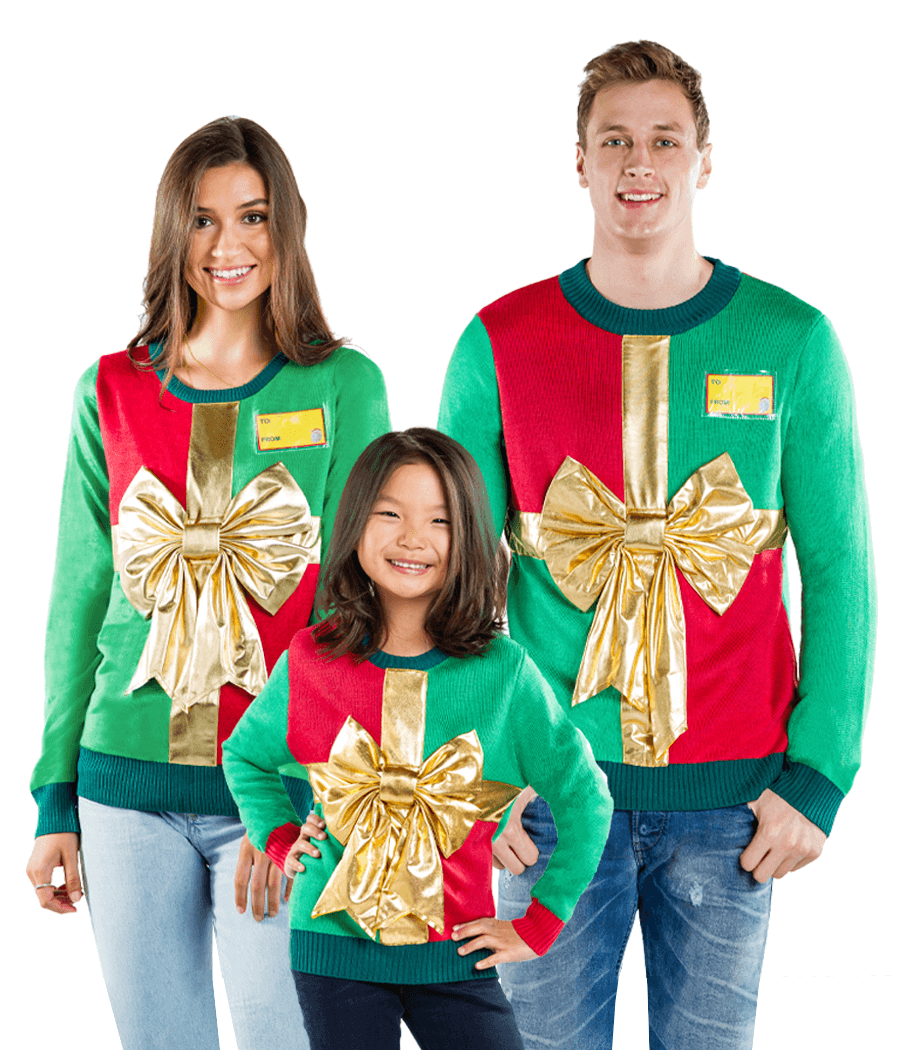 Matching Christmas Present Family Christmas Sweaters Primary Image
