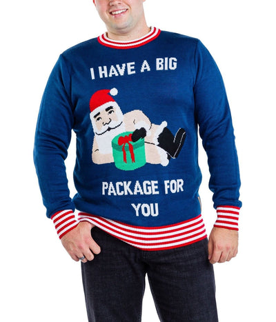 Men's Big Package Big and Tall Ugly Christmas Sweater Primary Image
