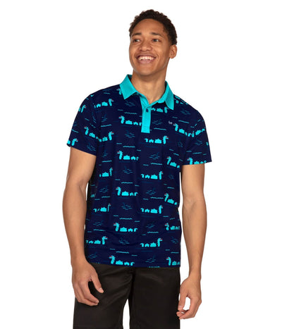 Men's Nothin' But Nessy Golf Polo Image 2