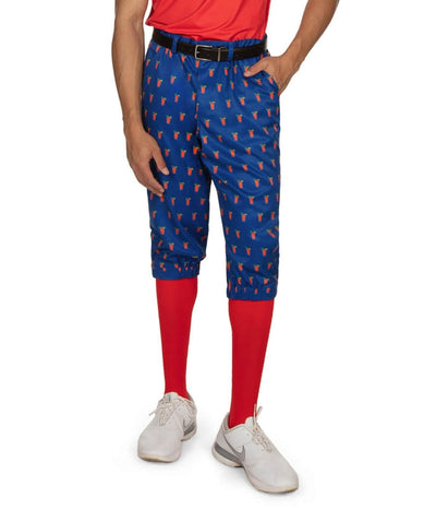 Men's Bloody Mary Golf Knickers with Red Golf Socks Image 2