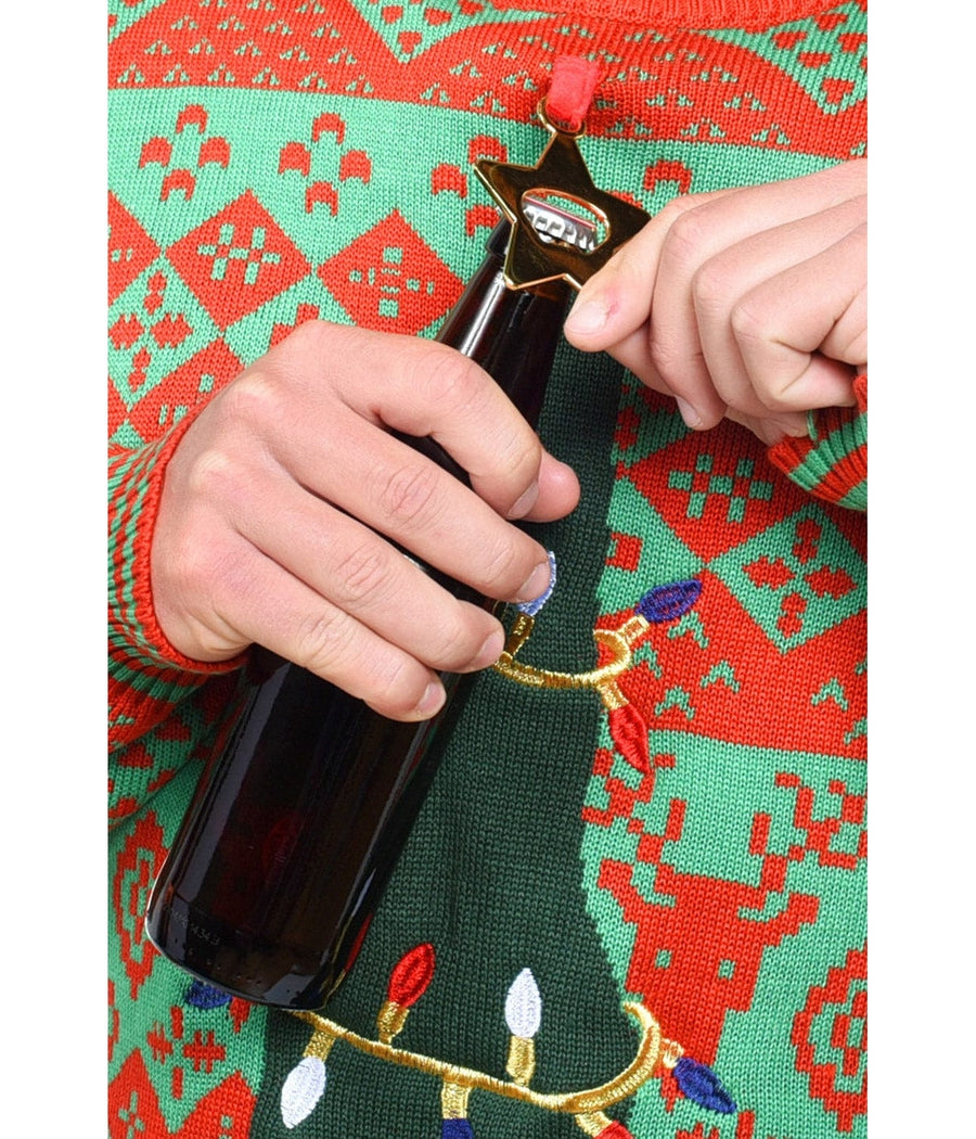 Men's Bottle Opener Ugly Christmas Sweater Image 6