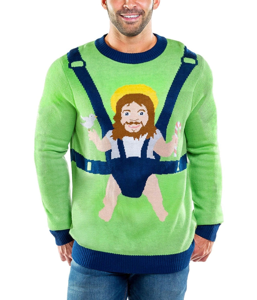 Men's Sweet Baby Jesus Ugly Christmas Sweater Primary Image