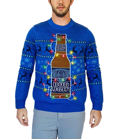 Men's Bud Light Beer Light Up Sweater Primary Image