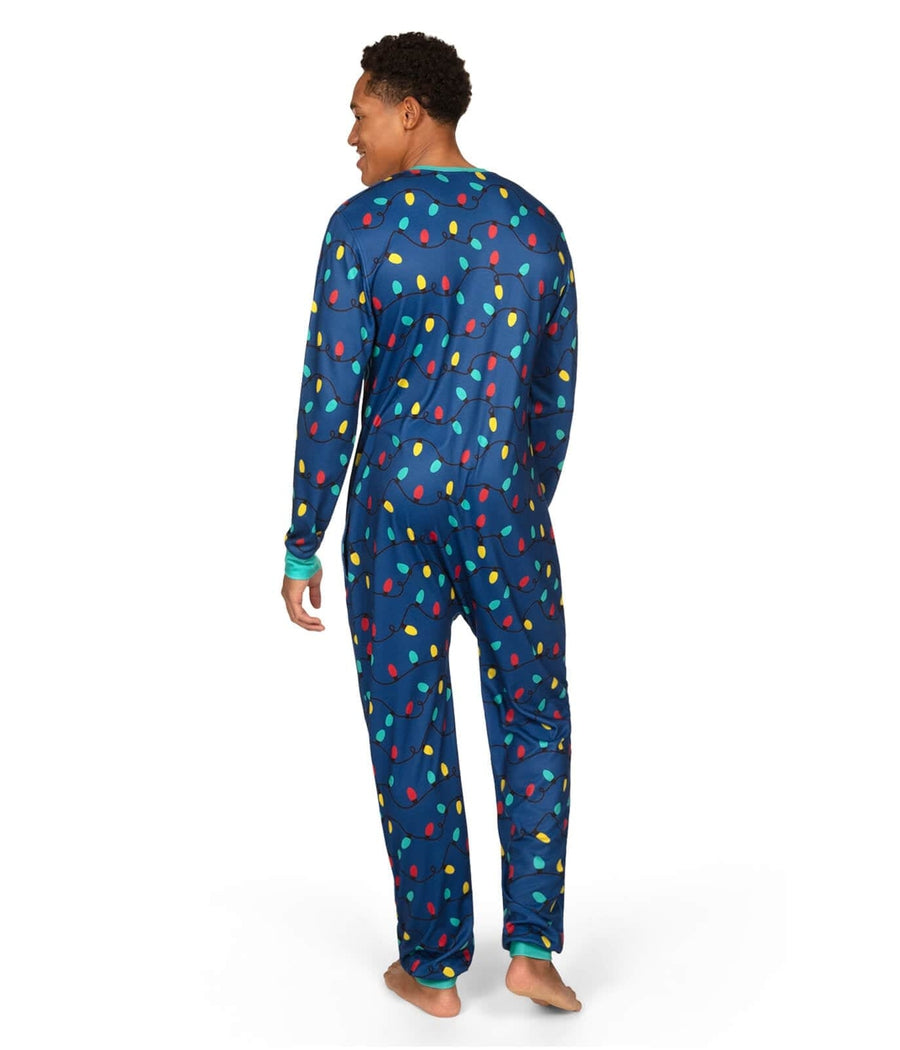 Men's Christmas Lights Onesie Pajamas