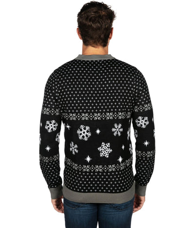 Men's Let it Snow Light Up Ugly Christmas Sweater Image 3