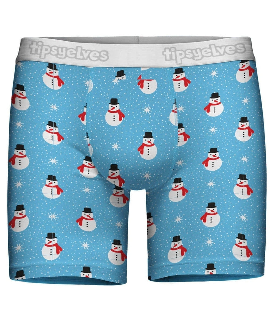 Snowman Men's Christmas Boxer Brief Underwear | Tipsy Elves