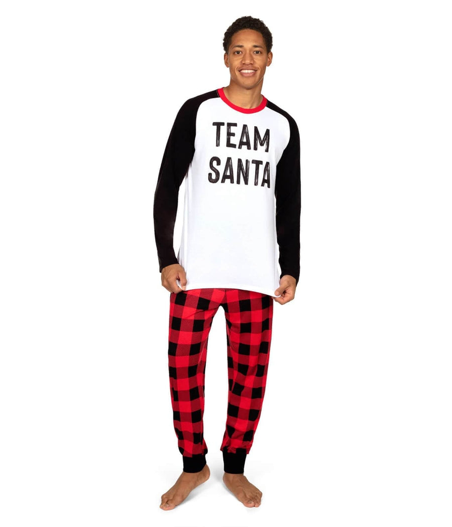 Men's Long John Pajama Set Holiday Fun