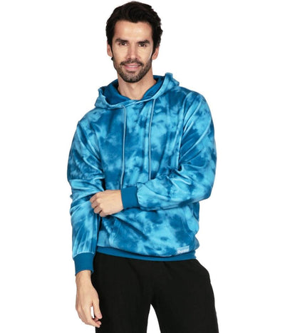 Men's Deep Blue Fleece Hoodie Image 3